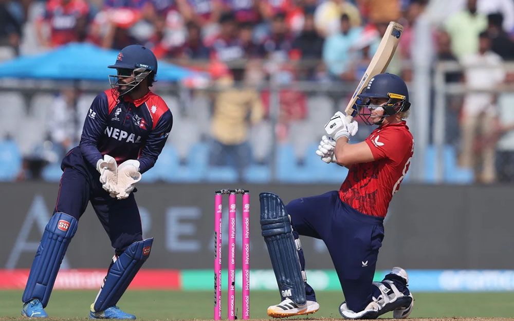 इङल्याण्डले नेपाललाई दियो १८५ रनको लक्ष्य